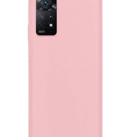 Nomfy Nomfy Xiaomi Redmi Note 11 Hoesje Siliconen - Lichtroze