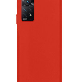 Nomfy Nomfy Xiaomi Redmi Note 11 Hoesje Siliconen - Rood