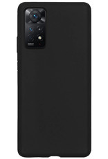 Nomfy Hoesje Geschikt voor Xiaomi Redmi Note 11 Hoesje Siliconen Cover Case - Hoes Geschikt voor Xiaomi Redmi Note 11 Hoes Back Case - Zwart
