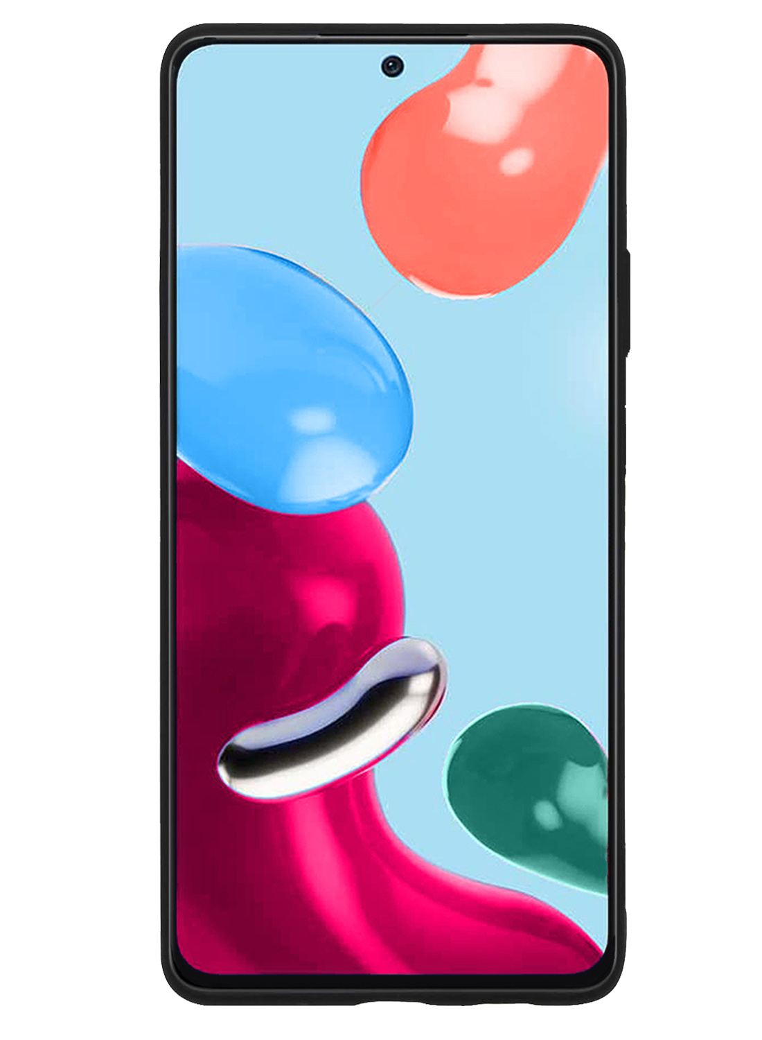 Nomfy Hoesje Geschikt voor Xiaomi Redmi Note 11 Hoesje Siliconen Cover Case - Hoes Geschikt voor Xiaomi Redmi Note 11 Hoes Back Case - Zwart