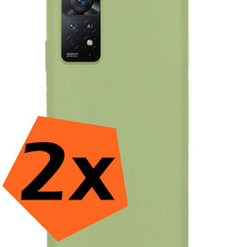 Nomfy Nomfy Xiaomi Redmi Note 11 Hoesje Siliconen - Groen - 2 PACK