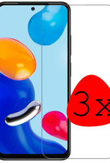 BASEY. Screenprotector Geschikt voor Xiaomi Redmi Note 11 Pro Screenprotector Tempered Glass - Screenprotector Geschikt voor Xiaomi Redmi Note 11 Pro Beschermglas Screen Protector Glas - 3 Stuks