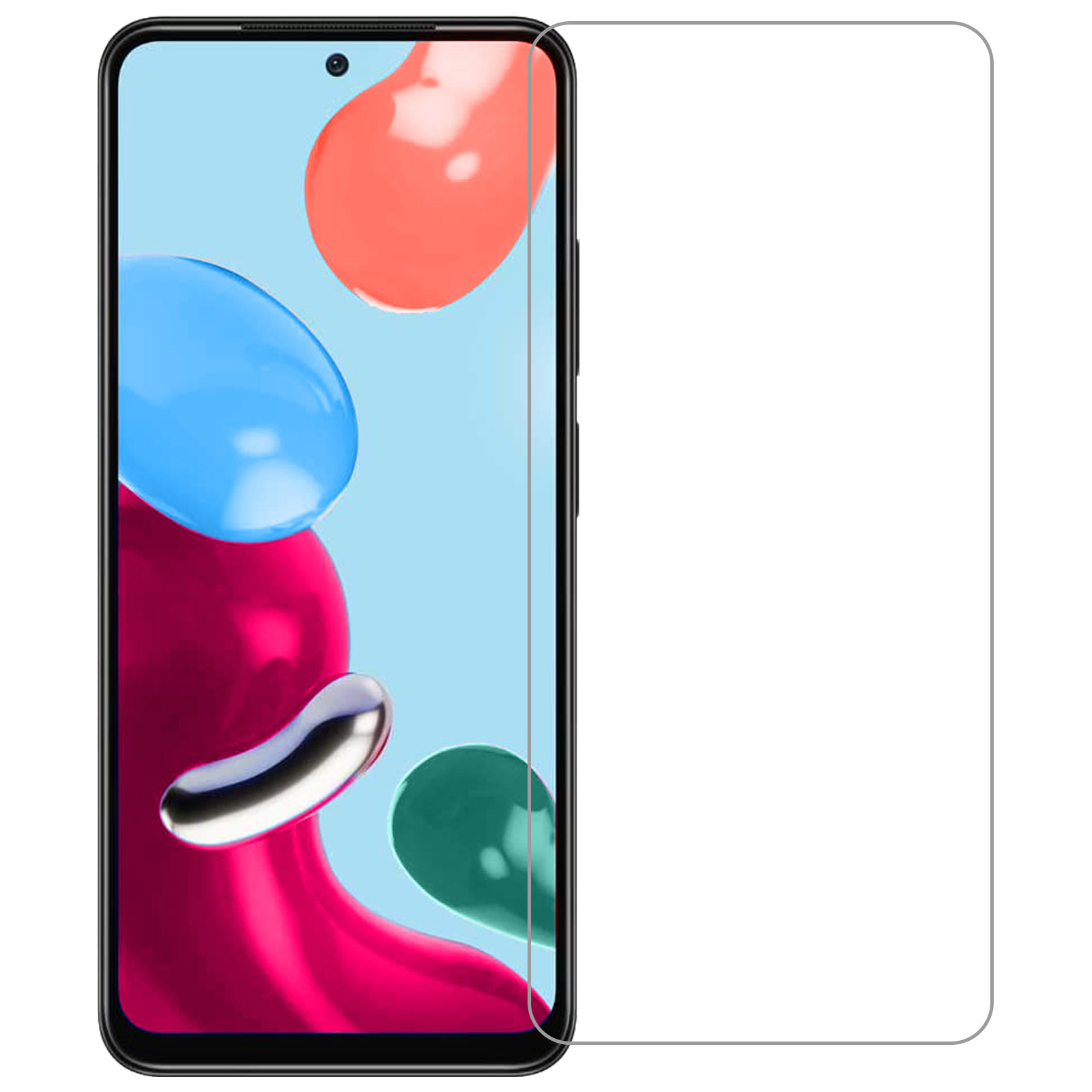 Nomfy Screenprotector Geschikt voor Xiaomi Redmi Note 11 Pro Screenprotector Bescherm Glas Tempered Glass - Screenprotector Geschikt voor Xiaomi Redmi Note 11 Pro Screen Protector - 3 PACK