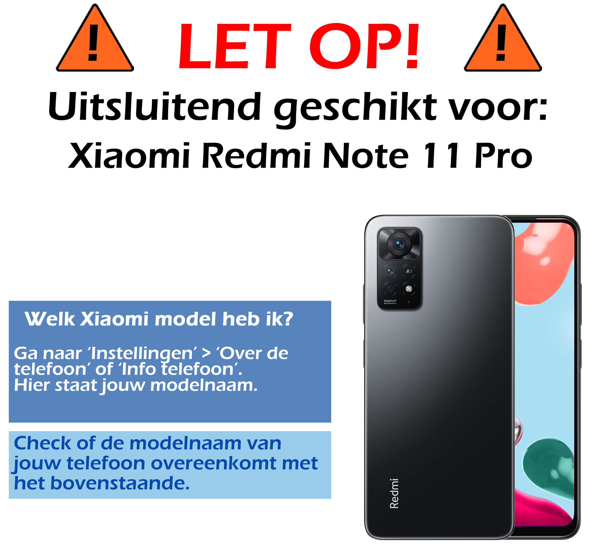 Nomfy Screenprotector Geschikt voor Xiaomi Redmi Note 11 Pro Screenprotector Bescherm Glas - Screenprotector Geschikt voor Xiaomi Redmi Note 11 Pro Screen Protector Tempered Glass Full Screen Full Cover - 2 PACK
