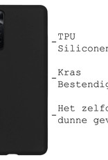 BASEY. Hoes Geschikt voor Xiaomi Redmi Note 11 Hoesje Siliconen Back Cover Case Met Screenprotector - Hoesje Geschikt voor Xiaomi Redmi Note 11 Hoes Cover Hoesje - Zwart