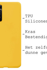 BASEY. Hoes Geschikt voor Xiaomi Redmi Note 11 Hoesje Siliconen Back Cover Case Met 2x Screenprotector - Hoesje Geschikt voor Xiaomi Redmi Note 11 Hoes Cover Hoesje - Geel