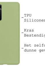 BASEY. Hoes Geschikt voor Xiaomi Redmi Note 11 Hoesje Siliconen Back Cover Case Met 2x Screenprotector - Hoesje Geschikt voor Xiaomi Redmi Note 11 Hoes Cover Hoesje - Groen