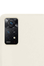 NoXx Hoes Geschikt voor Xiaomi Redmi Note 11 Hoesje Cover Siliconen Back Case Hoes Met 2x Screenprotector - Wit