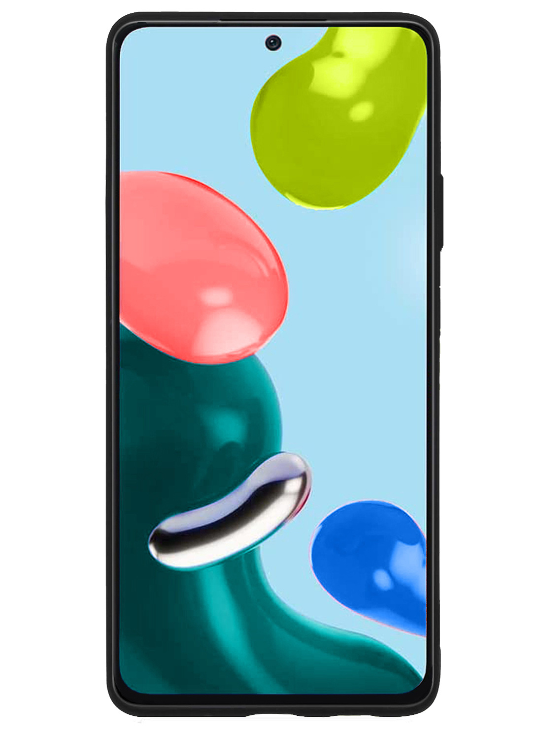 NoXx Hoes Geschikt voor Xiaomi Redmi Note 11 Hoesje Cover Siliconen Back Case Hoes Met 2x Screenprotector - Zwart