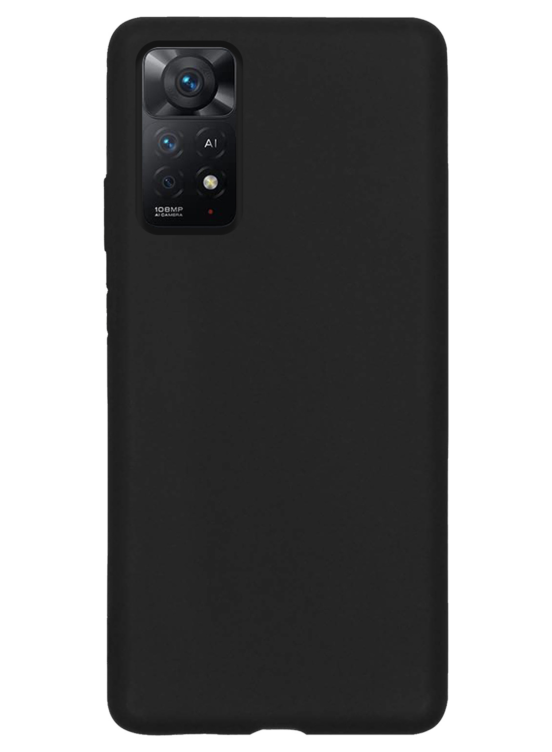NoXx Hoes Geschikt voor Xiaomi Redmi Note 11 Hoesje Cover Siliconen Back Case Hoes Met 2x Screenprotector - Zwart