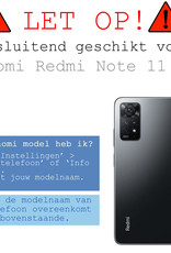 BASEY. Hoes Geschikt voor Xiaomi Redmi Note 11 Pro Hoesje Siliconen Back Cover Case Met Screenprotector - Hoesje Geschikt voor Xiaomi Redmi Note 11 Pro Hoes Cover Hoesje - Transparant