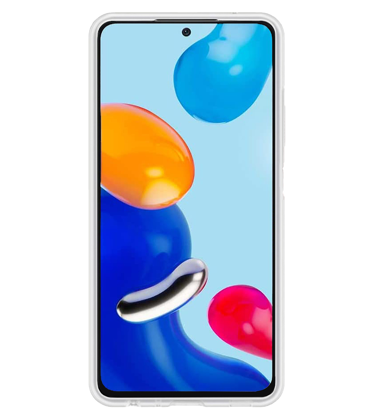 BASEY. Hoes Geschikt voor Xiaomi Redmi Note 11 Pro Hoesje Siliconen Back Cover Case Met Screenprotector - Hoesje Geschikt voor Xiaomi Redmi Note 11 Pro Hoes Cover Hoesje - Transparant