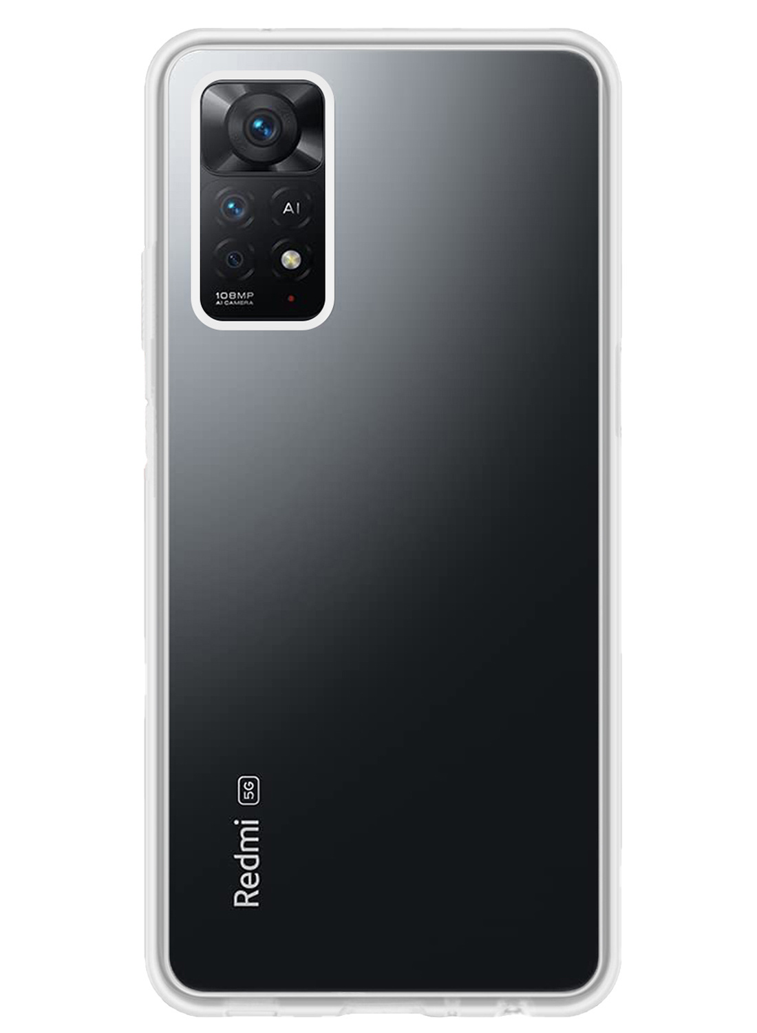 NoXx Hoes Geschikt voor Xiaomi Redmi Note 11 Pro Hoesje Cover Siliconen Back Case Hoes Met 2x Screenprotector - Transparant