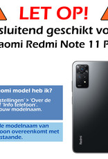 Nomfy Hoesje Geschikt voor Xiaomi Redmi Note 11 Pro Hoesje Siliconen Cover Case Met Screenprotector - Hoes Geschikt voor Xiaomi Redmi Note 11 Pro Hoes Back Case - Transparant