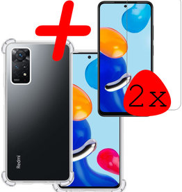 BASEY. BASEY. Xiaomi Redmi Note 11 Hoesje Shockproof Met 2x Screenprotector
