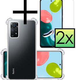 NoXx NoXx Xiaomi Redmi Note 11 Hoesje Shockproof Met 2x Screenprotector