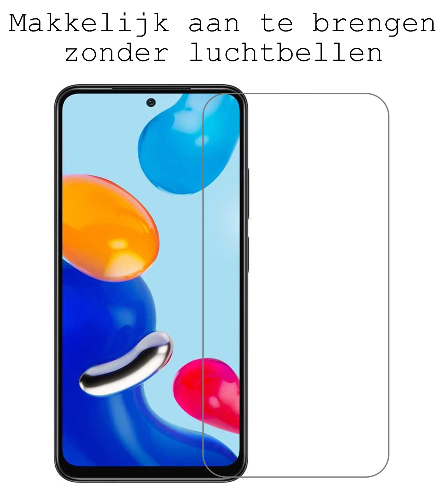 BASEY. Hoes Geschikt voor Xiaomi Redmi Note 11 Hoesje Siliconen Back Cover Case Met Screenprotector - Hoesje Geschikt voor Xiaomi Redmi Note 11 Hoes Cover Hoesje - Geel