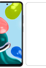 NoXx Hoes Geschikt voor Xiaomi Redmi Note 11 Hoesje Cover Siliconen Back Case Hoes Met 2x Screenprotector - Wit