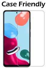 Nomfy Hoesje Geschikt voor Xiaomi Redmi Note 11 Hoesje Siliconen Cover Case Met Screenprotector - Hoes Geschikt voor Xiaomi Redmi Note 11 Hoes Back Case - Transparant