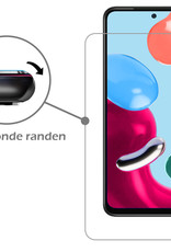 Nomfy Hoesje Geschikt voor Xiaomi Redmi Note 11 Hoesje Siliconen Cover Case Met Screenprotector - Hoes Geschikt voor Xiaomi Redmi Note 11 Hoes Back Case - Transparant