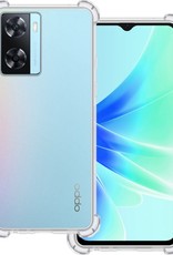 BASEY. Hoes Geschikt voor OPPO A57s Hoesje Shock Proof Case Hoes Siliconen - Hoesje Geschikt voor OPPO A57s Hoes Cover Shockproof - Transparant