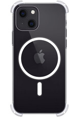 BASEY. Hoes Geschikt voor iPhone 14 Hoesje Magsafe Compatible Shock Proof Case Transparant - Hoesje Geschikt voor iPhone 14 Hoes Magsafe Cover Shockproof