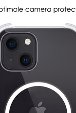 NoXx Hoes Geschikt voor iPhone 14 Hoesje Geschikt voor Magsafe Hoesje Cover Shock Proof Case - Transparant