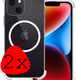 BASEY. BASEY iPhone 14 Plus Magsafe Hoesje - Transparant - 2 PACK