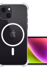 NoXx Hoes Geschikt voor iPhone 14 Plus Hoesje Geschikt voor Magsafe Hoesje Cover Shock Proof Case - Transparant