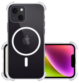 NoXx NoXx iPhone 14 Plus Magsafe Hoesje - Transparant