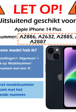 Nomfy Hoesje Geschikt voor iPhone 14 Plus Hoes Geschikt voor Magsafe Shock Proof Cover Case Shockproof Transparant - Hoesje Geschikt voor iPhone 14 Plus Hoes Back Case Magsafe