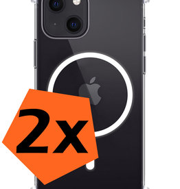 Nomfy Nomfy iPhone 14 Plus Magsafe Hoesje - Transparant - 2 PACK