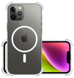 NoXx NoXx iPhone 14 Pro Magsafe Hoesje - Transparant