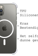 BASEY. Hoes Geschikt voor iPhone 14 Pro Max Hoesje Magsafe Compatible Shock Proof Case Transparant - Hoesje Geschikt voor iPhone 14 Pro Max Hoes Magsafe Cover Shockproof