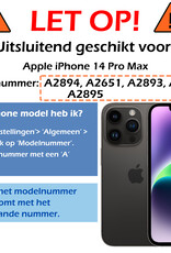 Nomfy Hoesje Geschikt voor iPhone 14 Pro Max Hoes Magsafe Shock Proof Cover Case Shockproof Transparant - iPhone 14 Pro Max Hoes Back Case Magsafe - 2X