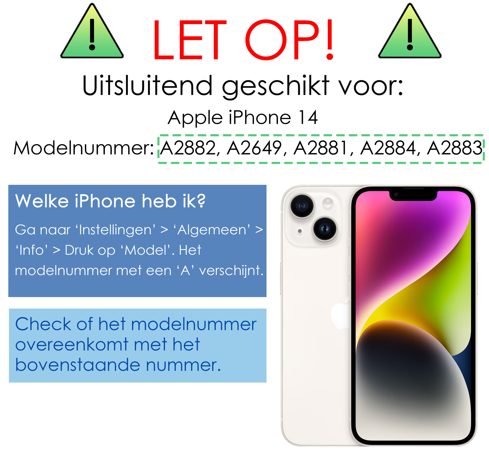 NoXx Hoes Geschikt voor iPhone 14 Magsafe Hoesje Cover Shock Proof Case Met 2x Screenprotector