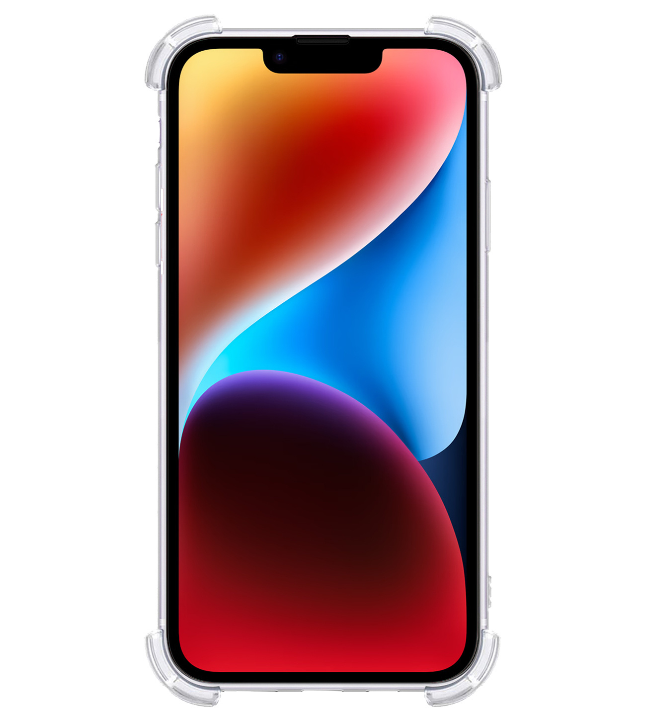 BASEY. Hoes Geschikt voor iPhone 14 Plus Hoesje Magsafe Compatible Shock Proof Case Transparant Met 2x Screenprotector - Hoesje Geschikt voor iPhone 14 Plus Hoes Magsafe Cover Shockproof