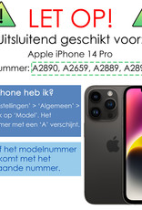 NoXx Hoes Geschikt voor iPhone 14 Pro Hoesje Geschikt voor Magsafe Hoesje Cover Shock Proof Case Met Screenprotector - Transparant