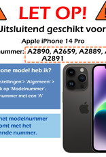 Nomfy Hoesje Geschikt voor iPhone 14 Pro Hoes Geschikt voor Magsafe Shock Proof Cover Case Shockproof Transparant Met 2x Screenprotector - Hoesje Geschikt voor iPhone 14 Pro Hoes Back Case Magsafe