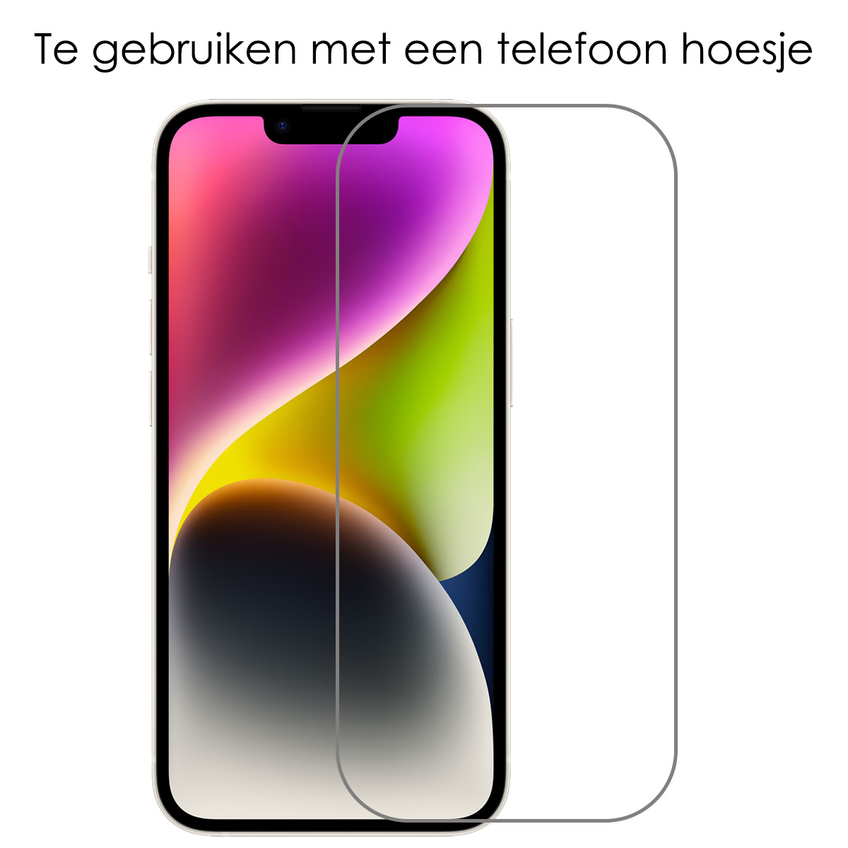 NoXx Hoes Geschikt voor iPhone 14 Hoesje Geschikt voor Magsafe Hoesje Cover Shock Proof Case Met 2x Screenprotector - Transparant