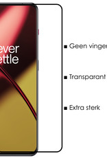 OnePlus 11 Screenprotector Tempered Glass Full Cover Gehard Glas Beschermglas - 2x