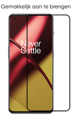 NoXx Screenprotector Geschikt voor OnePlus 11 Screenprotector Tempered Glass Gehard Glas Full Cover - 3x