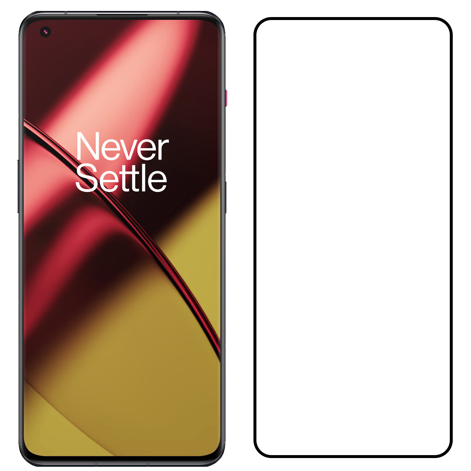 NoXx Screenprotector Geschikt voor OnePlus 11 Screenprotector Tempered Glass Gehard Glas Full Cover - 3x
