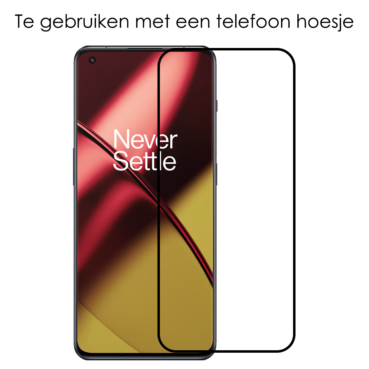 NoXx Screenprotector Geschikt voor OnePlus 11 Screenprotector Tempered Glass Gehard Glas Full Cover - 3x
