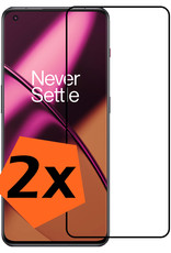 Nomfy Screenprotector Geschikt voor OnePlus 11 Screenprotector Bescherm Glas - Screenprotector Geschikt voor OnePlus 11 Screen Protector Tempered Glass Full Screen Full Cover - 2 PACK