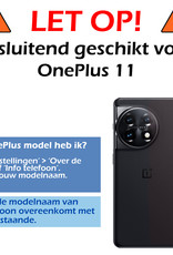 Nomfy Screenprotector Geschikt voor OnePlus 11 Screenprotector Bescherm Glas - Screenprotector Geschikt voor OnePlus 11 Screen Protector Tempered Glass Full Screen Full Cover - 2 PACK
