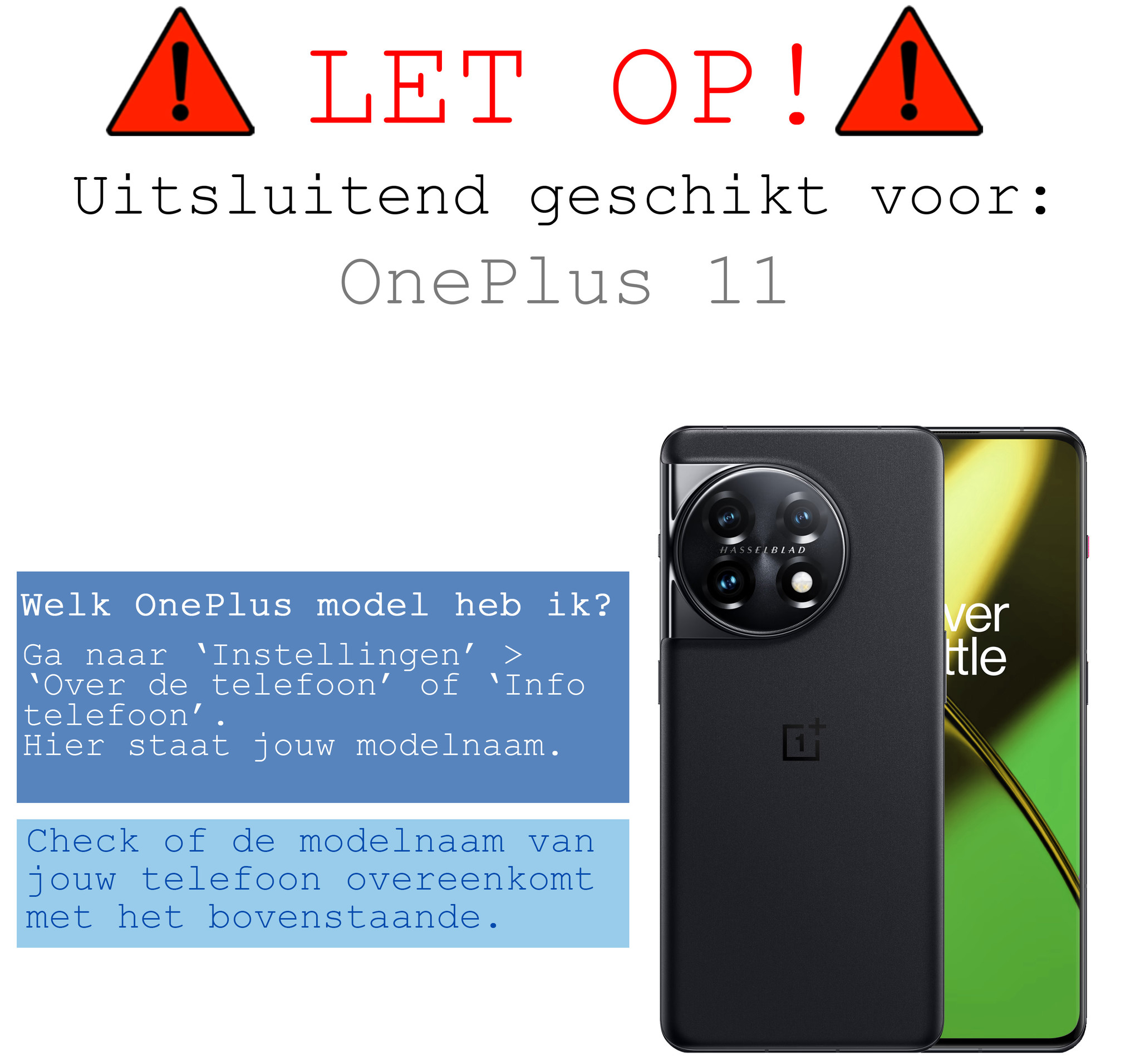 BASEY. Hoes Geschikt voor OnePlus 11 Hoesje Shock Proof Case Hoes Siliconen - Hoesje Geschikt voor OnePlus 11 Hoes Cover Shockproof - Transparant