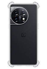 BASEY. OnePlus 11 Hoesje Shock Proof Case Transparant Hoes - OnePlus 11 Hoes Cover Shockproof - 2 Stuks - Transparant