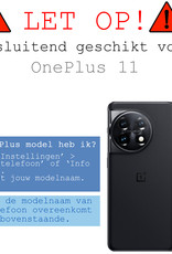 BASEY. OnePlus 11 Hoesje Shock Proof Case Transparant Hoes - OnePlus 11 Hoes Cover Shockproof - 2 Stuks - Transparant