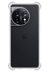 NoXx Hoes Geschikt voor OnePlus 11 Hoesje Siliconen Cover Shock Proof Back Case Shockproof Hoes - Transparant